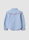 Light blue pure cotton shirt with floral embroidery_2