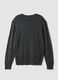 كنزة رمادية برقبة دائرية من مزيج الفيسكوز بقصّة عادية_5