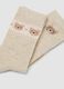 Tripack di calze lunghe beige in cotone organico elasticizzato_1