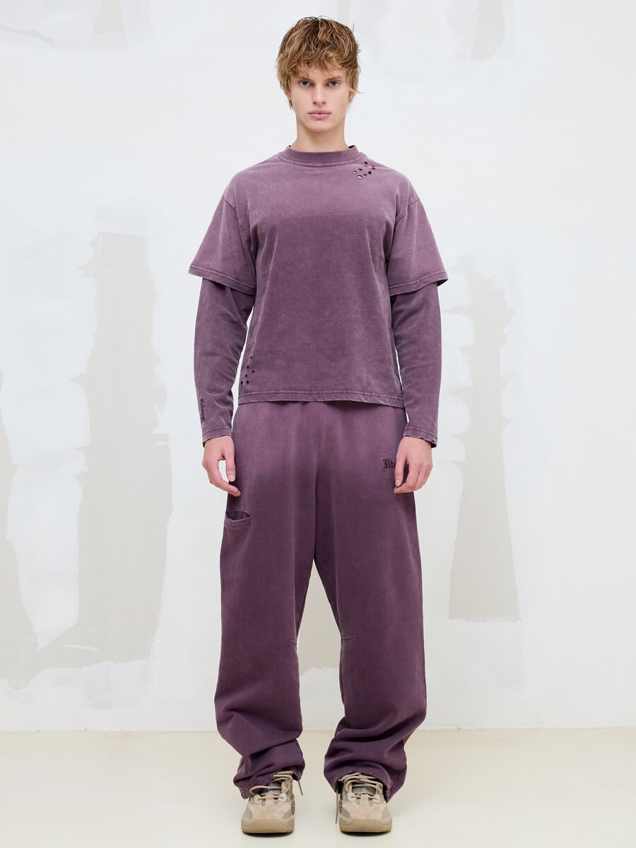 Double Long-Sleeve Sunfaded Burgundy_2
