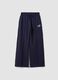 Blue cotton-blend straight-fit joggers_0