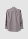 Brown striped cotton-blend button-down collar easy-iron regular-fit shirt_5