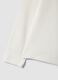White stretch organic cotton printed T-shirt for girls_3