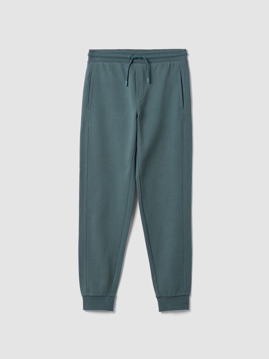 Blue organic cotton joggers_4
