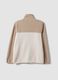 Light beige relaxed-fit zip sweatshirt_2