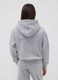 Grey cotton-blend hoodie for girls, regular fit_2
