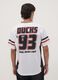 White sports T-shirt with Anaheim Ducks print_3
