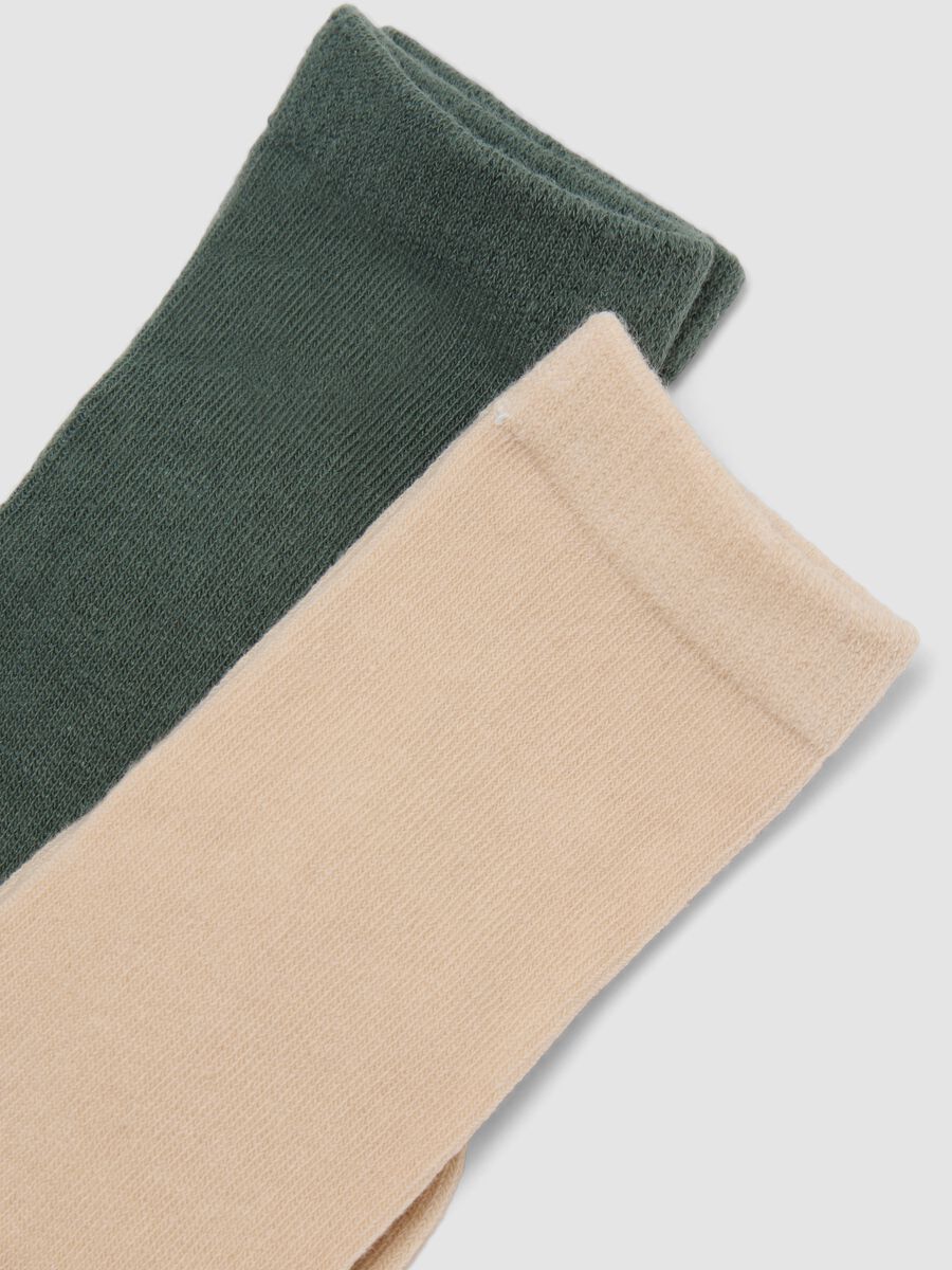 3-pack of multicolour long socks in stretch organic cotton_1