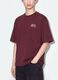 Red pure cotton cropped T-shirt with boxy-fit print_2