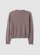 Cardigan grigio in pura lana con girocollo e bottoni regular fit_6