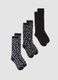 3-pack of black stretch organic cotton socks_0