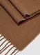 Brown viscose-blend scarf with fringes_2