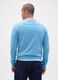 Blue Cotton Blend Sweater_1