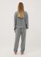 Pigiama grigio in jersey di viscosa elasticizzata regular fit_3