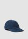 Cappello baseball denim in puro cotone a coste_0