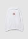 White cotton-blend hoodie with New York Red Bulls print_0