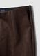 Leggings marroni in tessuto elasticizzato slim fit_5