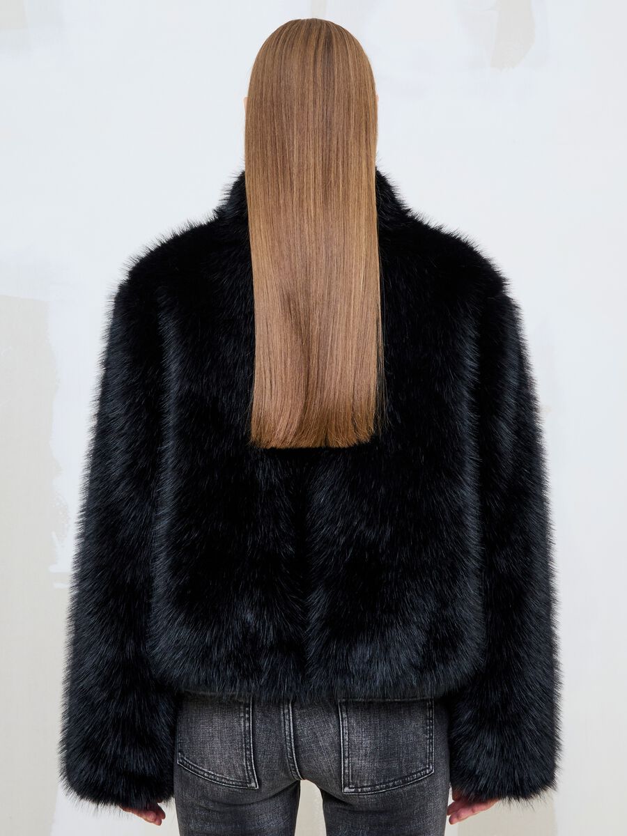 Black Faux Fur Jacket_4