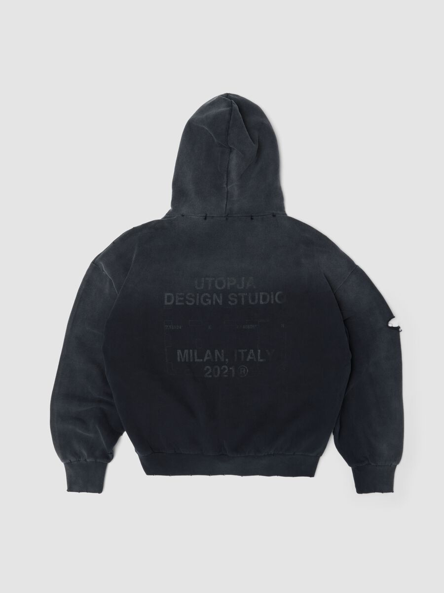 Sunfaded Black Hoodie_5
