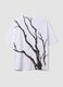 White pure cotton T-shirt with foliage print_6