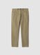 Pantaloni beige in cotone elasticizzato slim fit_5