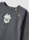 Grey pure cotton broderie sleepsuit with Minnie embroidery_2