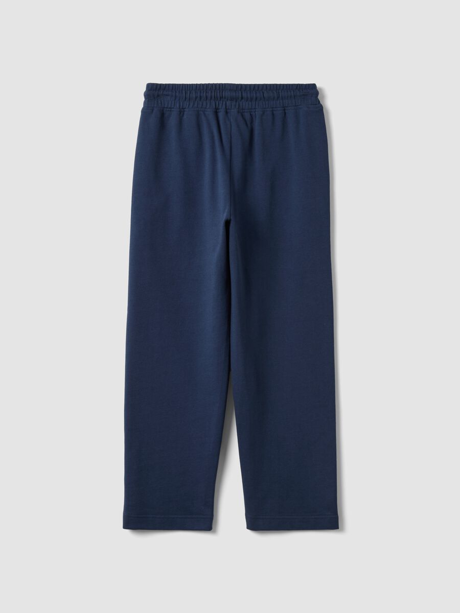 Blue pure cotton joggers_1