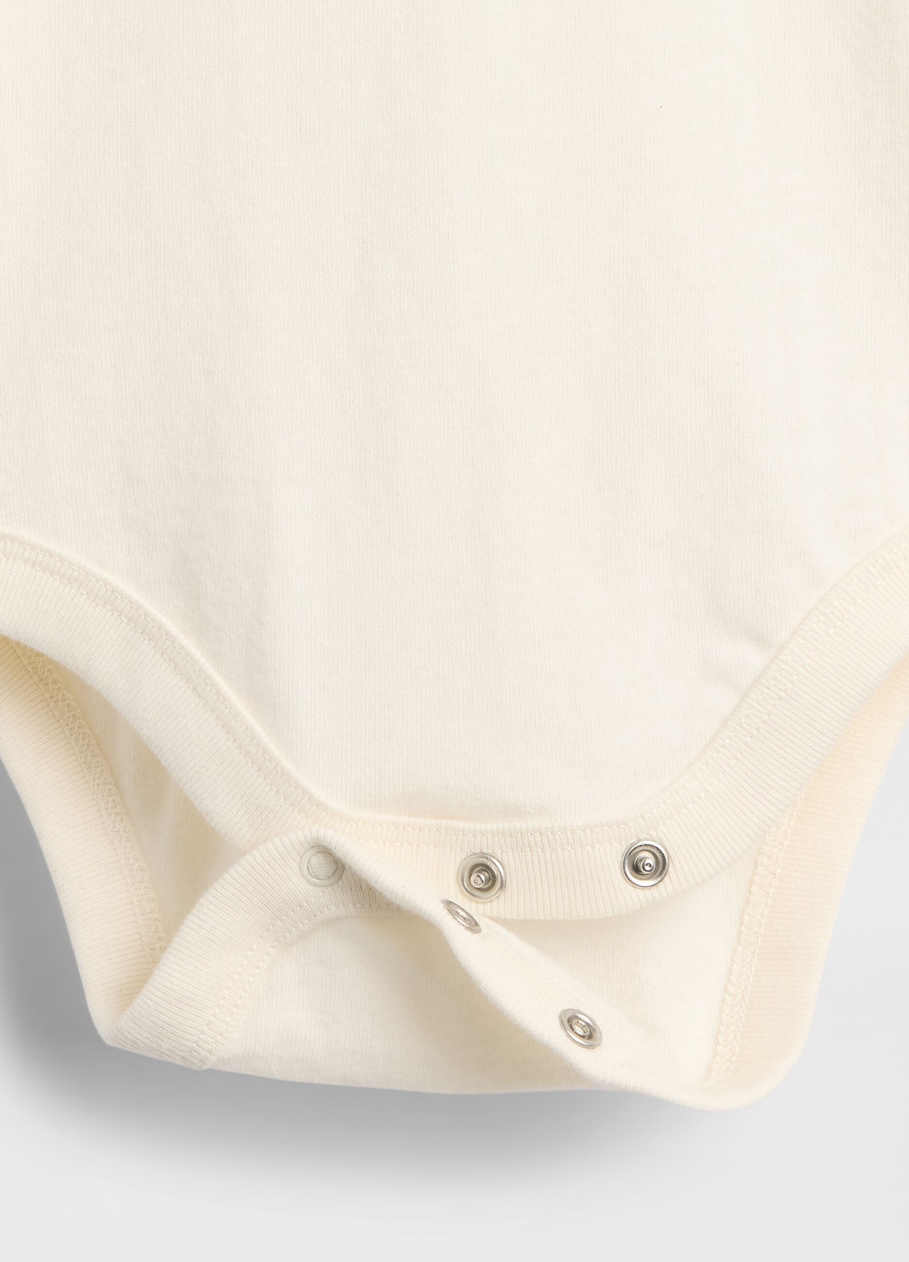 White baby bodysuit with collar