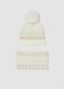 Set cappello e scaldacollo bianco jacquard_0