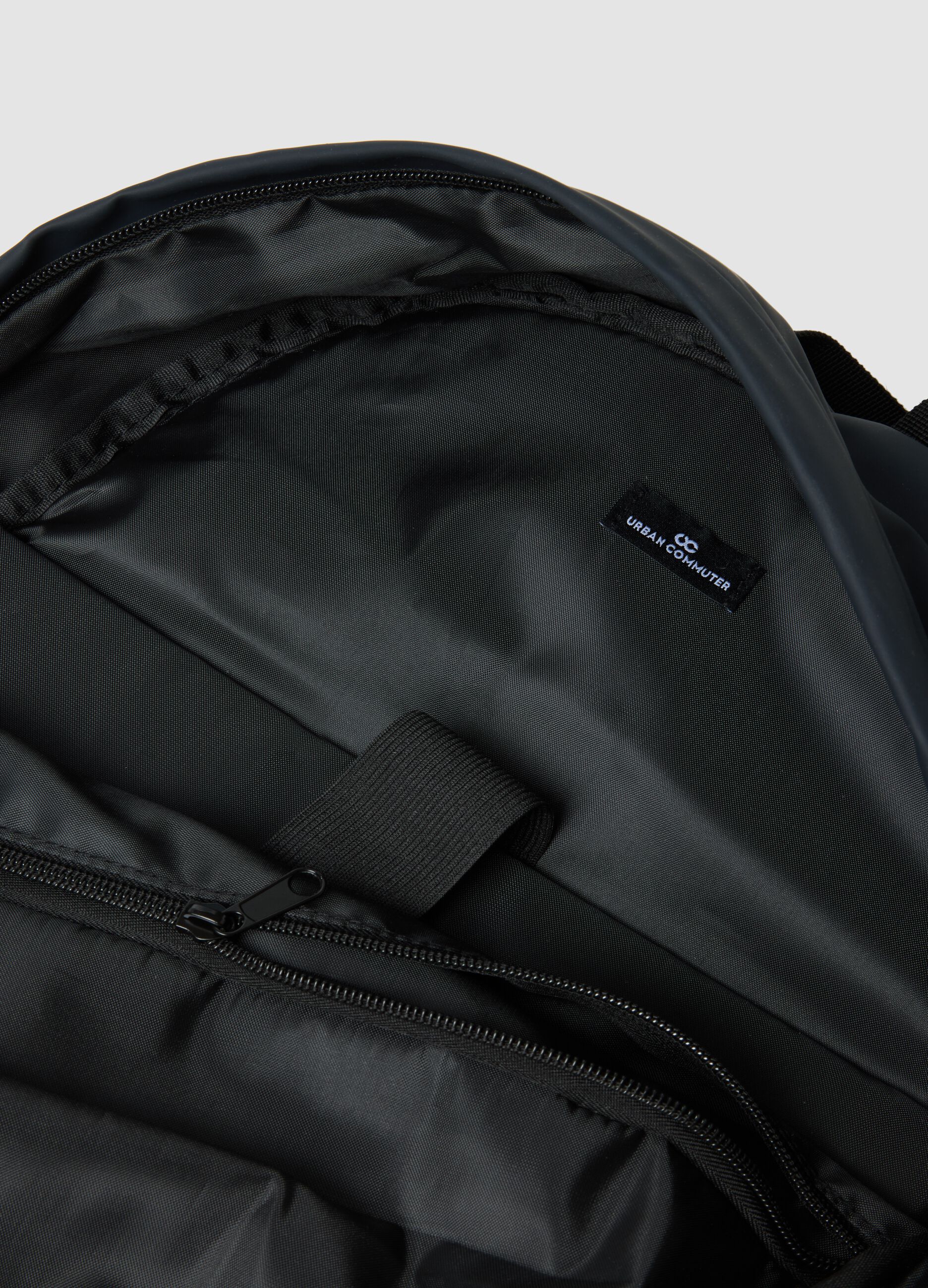 Zaino blu idrorepellente con tasca frontale