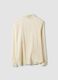 Beige stretch-viscose shacket, regular fit_2