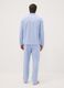 Blue striped pyjamas in pure organic cotton with collar_2