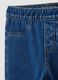 Girls&rsquo; blue flare jeggings in stretch cotton_2