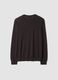 Brown pure merino wool crew-neck jumper, regular fit_2