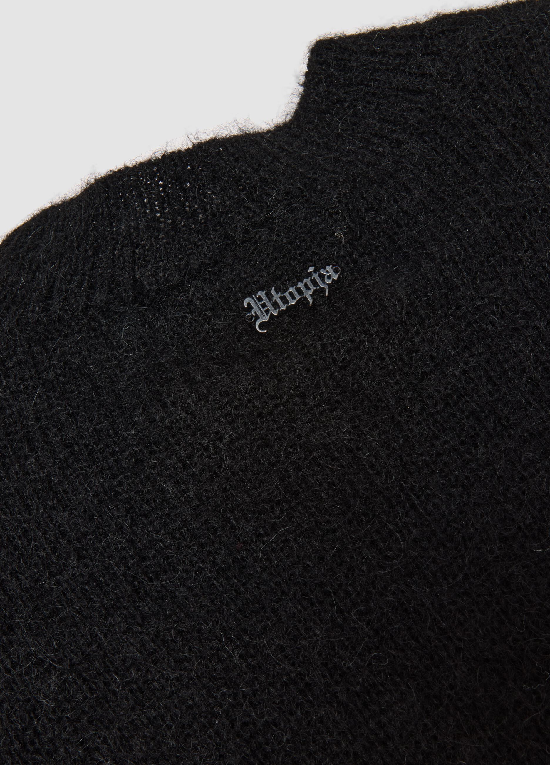 Mohair Crew Neck Black