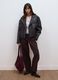 Brown oversized genuine leather biker jacket_2