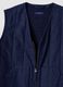 Blue gilet in a cotton, lyocell and viscose blend_5