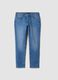 Jeans blu chiaro in cotone elasticizzato slim fit_0