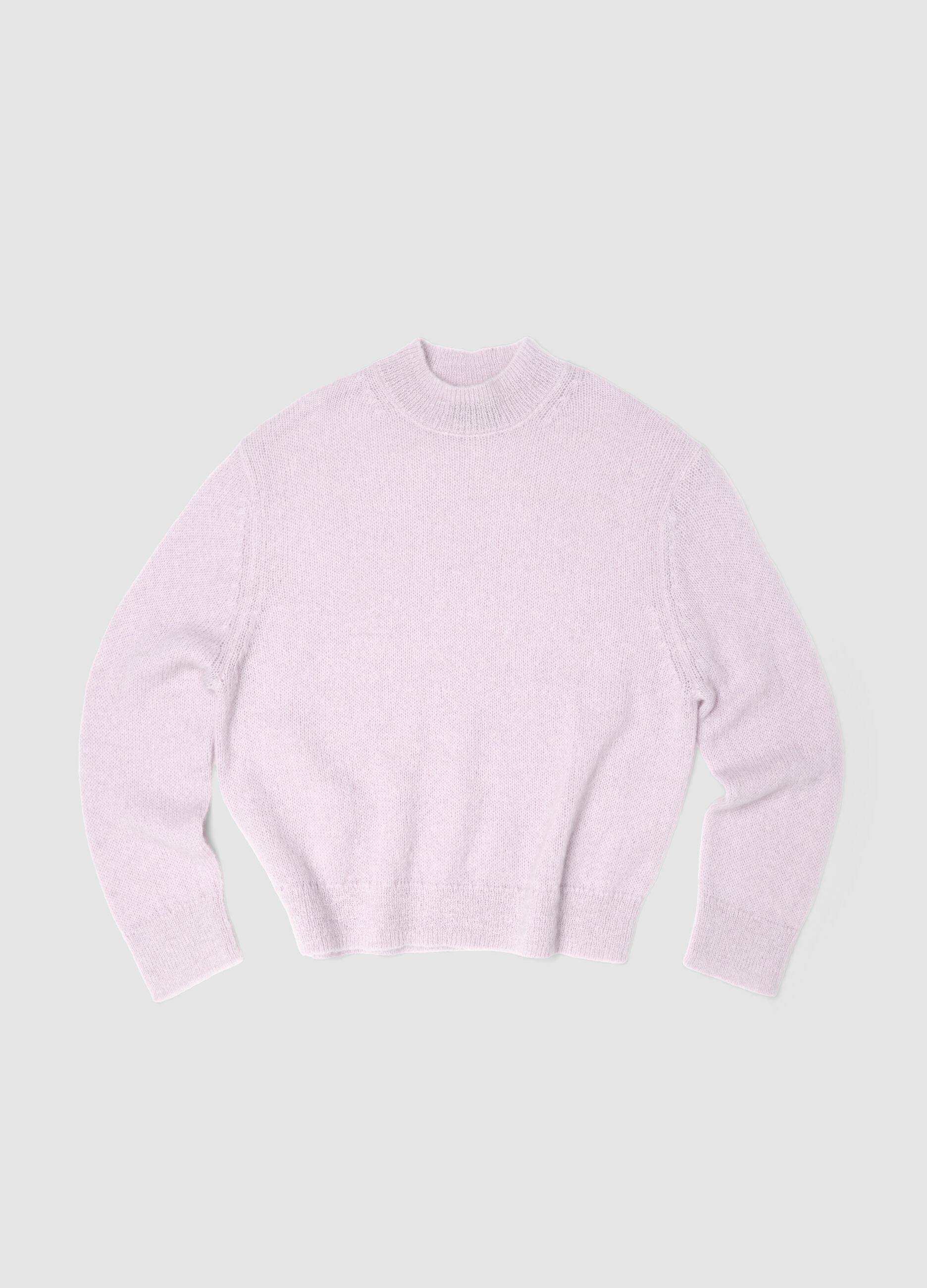 Light Pink Mohair Crew-Neck Jumper