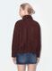 Brown stretch high-neck jacket, regular fit_3