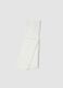 White organic stretch cotton tights_0