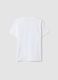 White pure cotton crew-neck T-shirt with Minecraft print_1