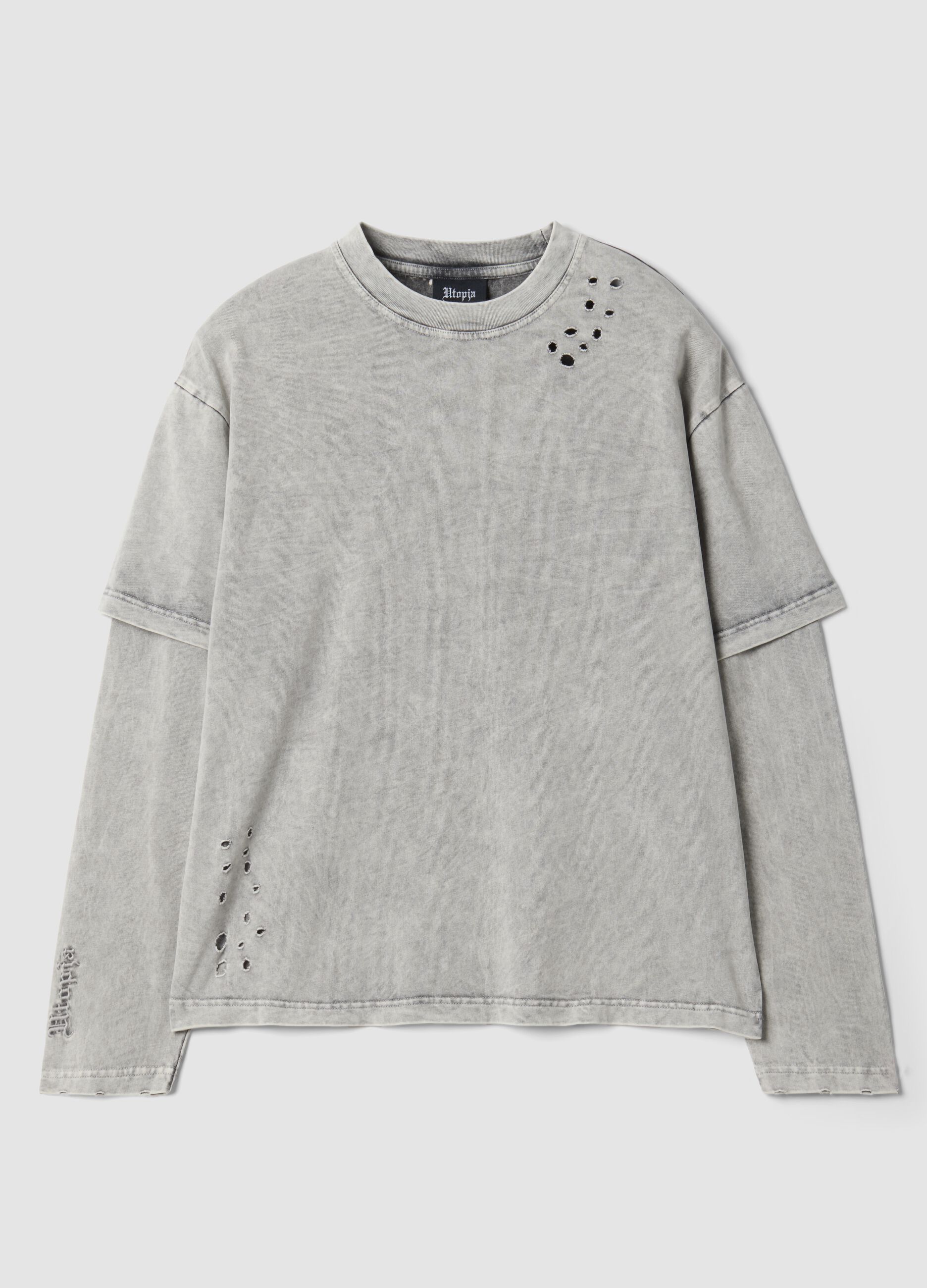 Double Longsleeve Washed Moonstone