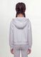 Girls&rsquo; grey hoodie in 100% organic cotton with star detail_3