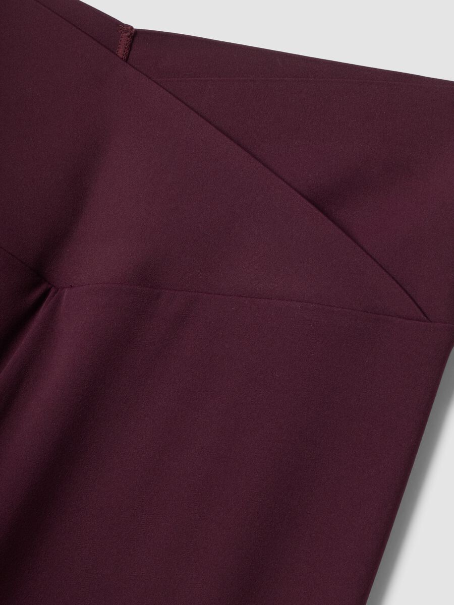 Purple slim leggings in stretch fabric with regular-rise waist &ndash; ALTAVIA STUDIO_7