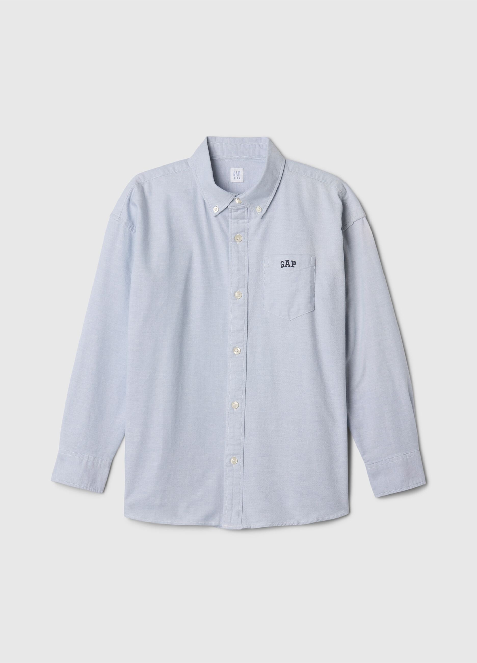 Blue Stretch Cotton Shirt
