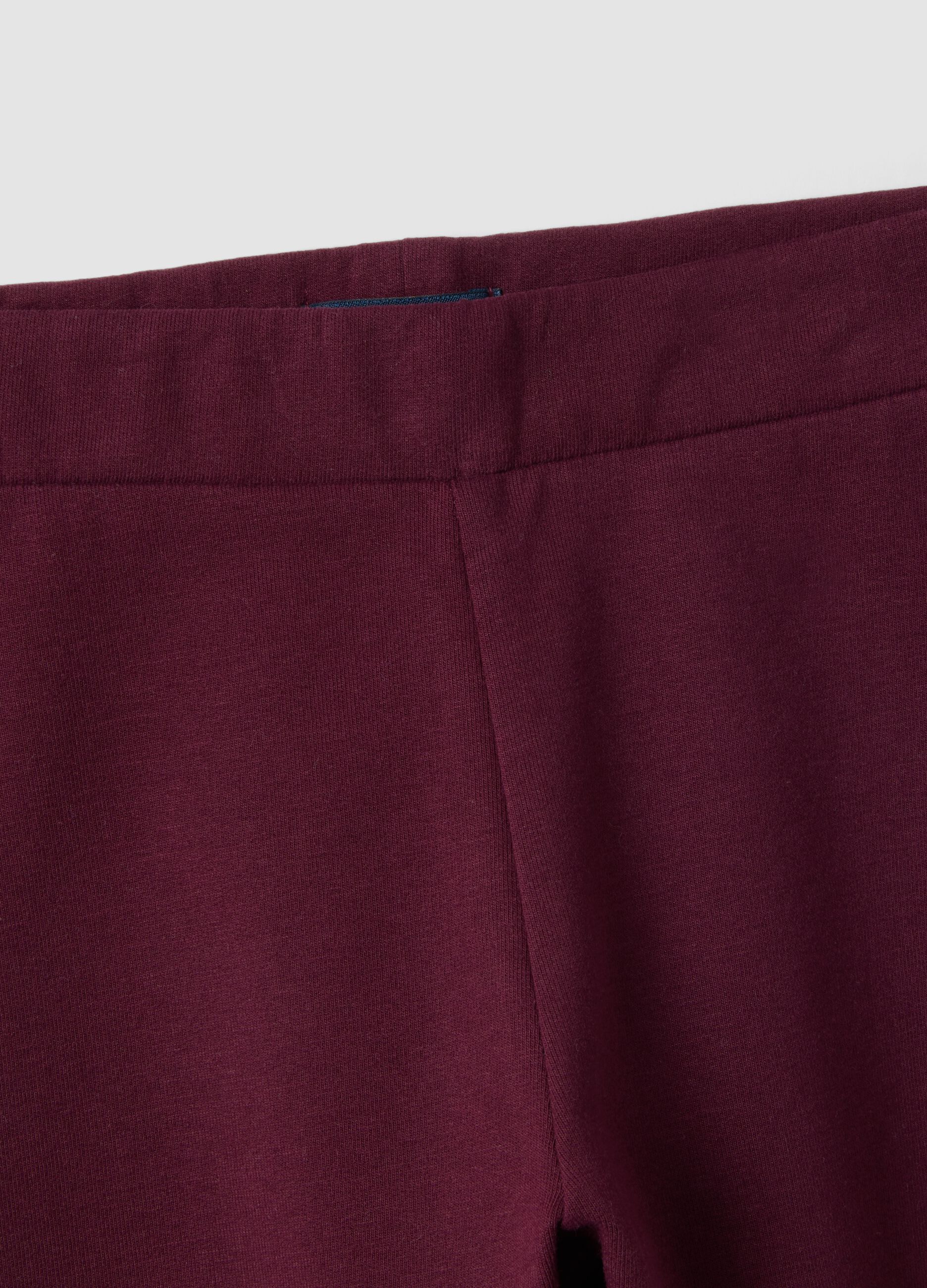 ليقنز بنفسجي بقصّة ضيّقة من قطن عضوي مطاطي