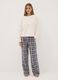 White stretch crew-neck pyjamas_1