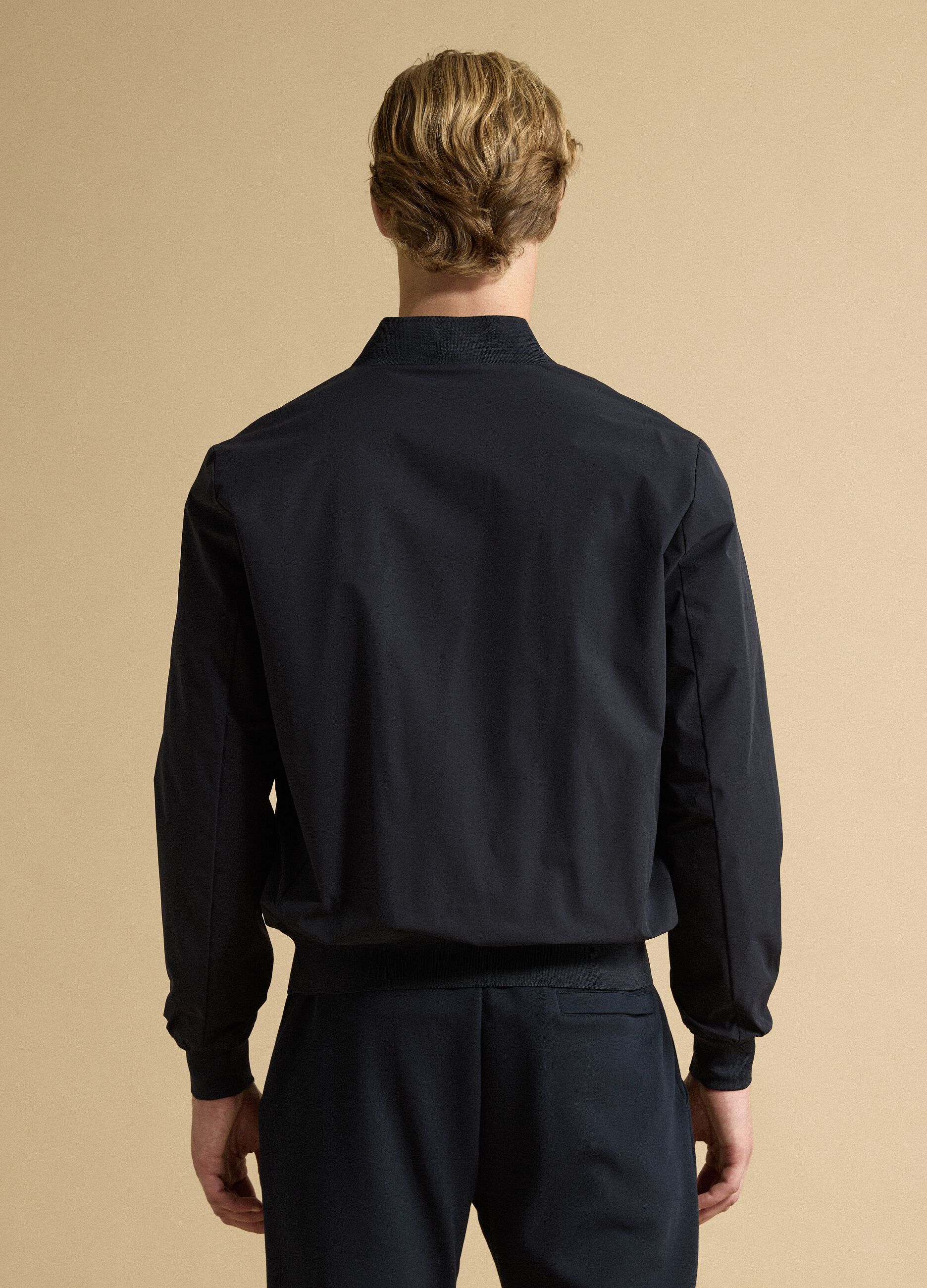 Blue regular-fit zip jacket