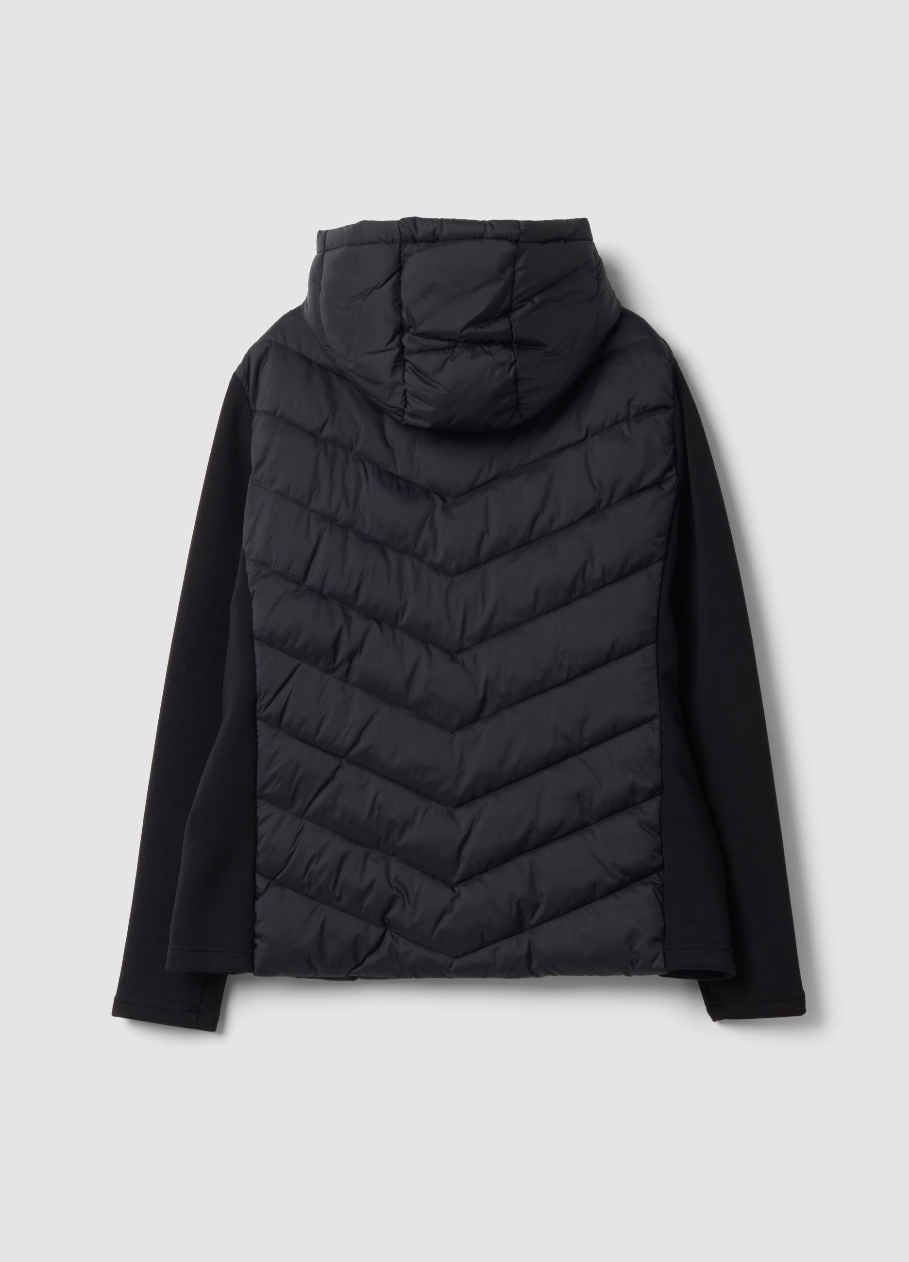 Black regular-fit jacket with zip